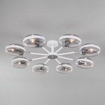 Люстра потолочная Eurosvet Gallo 70121/8 черный;золотой