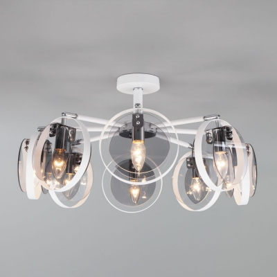 Люстра потолочная Eurosvet Gallo 70121/8 черный;золотой Люстра потолочная Eurosvet Gallo 70121/8 черный;золотой