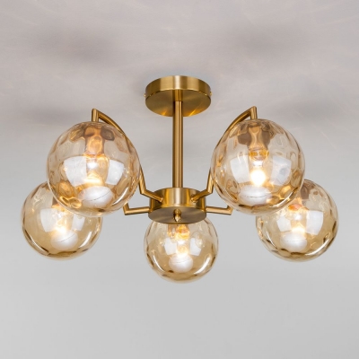 Люстра потолочная Eurosvet Eden 30178/5 чёрный жемчуг