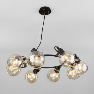 Люстра Eurosvet Mateo 70119/8 черный;бронза Люстра Eurosvet Mateo 70119/8 черный;бронза