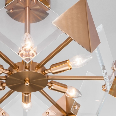 Люстра потолочная Eurosvet Origami 60121/6 латунь