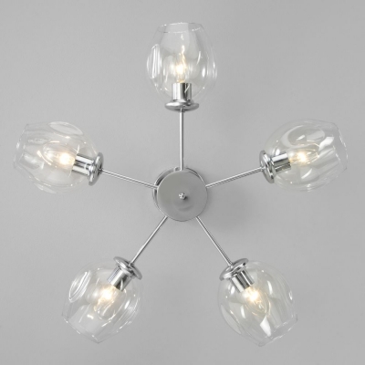 Люстра потолочная Eurosvet Polla 30154/5 хром