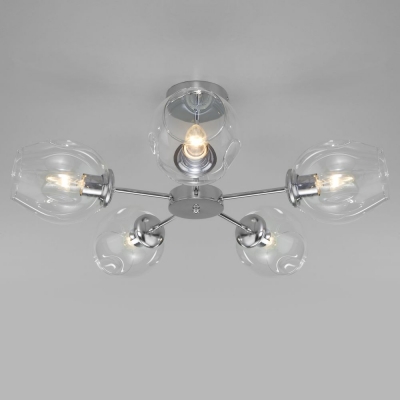 Люстра потолочная Eurosvet Polla 30154/5 хром