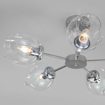 Люстра потолочная Eurosvet Polla 30154/5 хром