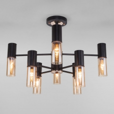 Люстра потолочная Eurosvet Tesoro 70125/8 черный;золотой