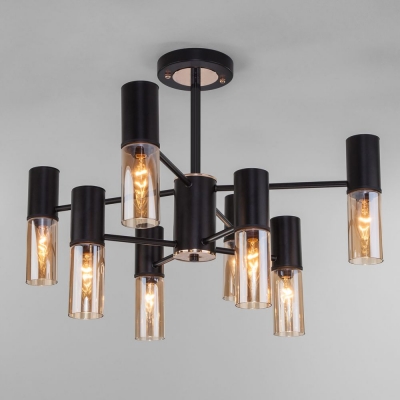 Люстра потолочная Eurosvet Tesoro 70125/8 черный;золотой Люстра потолочная Eurosvet Tesoro 70125/8 черный;золотой