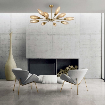 Люстра потолочная Eurosvet Thalia 60140/12 сатинированный никель Люстра потолочная Eurosvet Thalia 60140/12 сатинированный никель