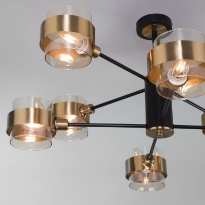 Люстра потолочная Eurosvet Arcada 70127/8 медный;черный