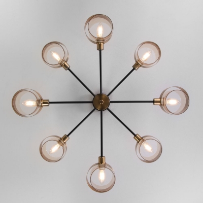 Люстра потолочная Eurosvet Arcada 70127/8 медный;черный