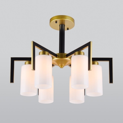 Люстра потолочная Eurosvet Palio 70126/6 черный;золотой