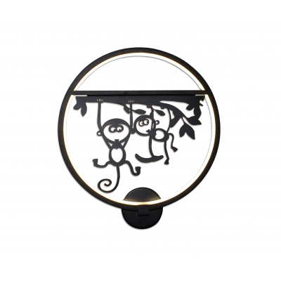 Настенный светодиодный светильник Kink Light Обезьянки 074110,9