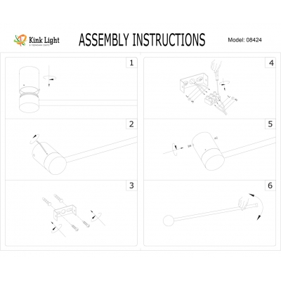 Настенный светодиодный светильник Kink Light Альберо 08424-60,33