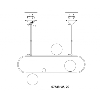 Подвесной светодиодный светильник Kink Light Калле 07638-3A,20 Подвесной светодиодный светильник Kink Light Калле 07638-3A,20