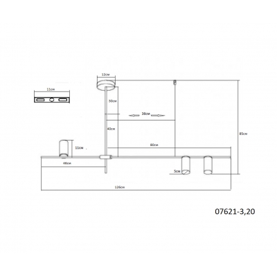 Потолочная люстра Kink Light Рия 07621-3,20 Потолочная люстра Kink Light Рия 07621-3,20