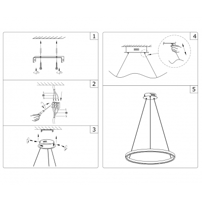 Подвесной светодиодный светильник Kink Light Тор 08228,01A (4000K)