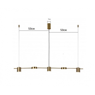 Подвесной светодиодный светильник Kink Light Карин 07624-5,19