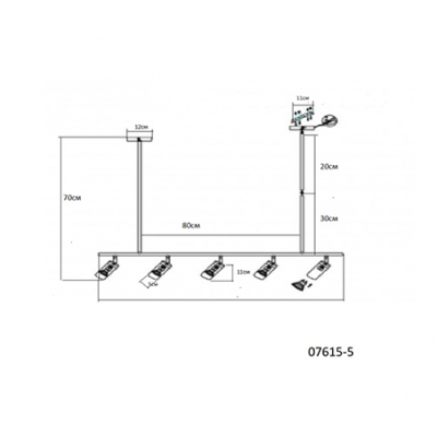 Потолочная люстра Kink Light Кайко 07615-5