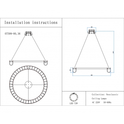 Подвесная люстра Kink Light Гэлли 07599-80,36