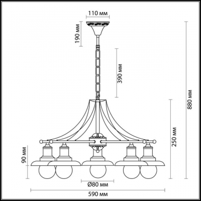 Люстра LUMION ADELARDA 3468/5 Люстра LUMION ADELARDA 3468/5