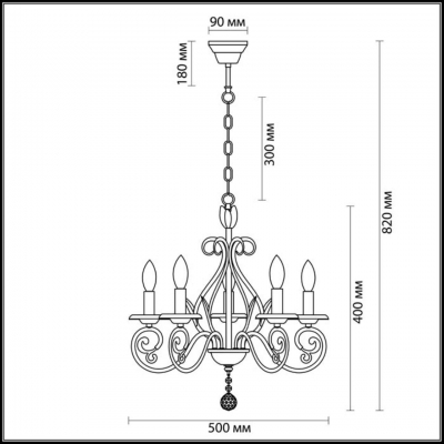 Люстра LUMION OTESSO 3409/5 Люстра LUMION OTESSO 3409/5