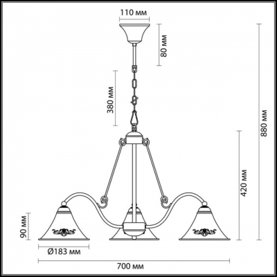 Люстра LUMION ANAKANA 3517/3 Люстра LUMION ANAKANA 3517/3
