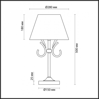 Настольная лампа LUMION MILDRED 4437/1T Настольная лампа LUMION MILDRED 4437/1T