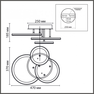 Светодиодная люстра LUMION ALIS SMART 8380/60CL