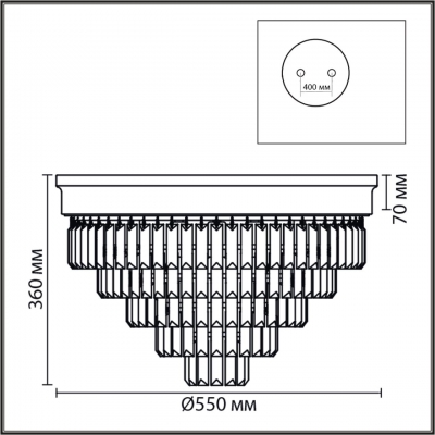 Люстра потолочная LUMION ZAHA 5257/8C