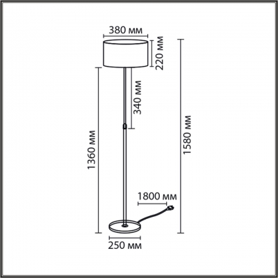 Торшер LUMION IRISA 8358/1F Торшер LUMION IRISA 8358/1F