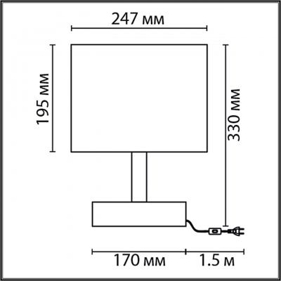 Настольная лампа LUMION COUNTY 8206/1T Настольная лампа LUMION COUNTY 8206/1T