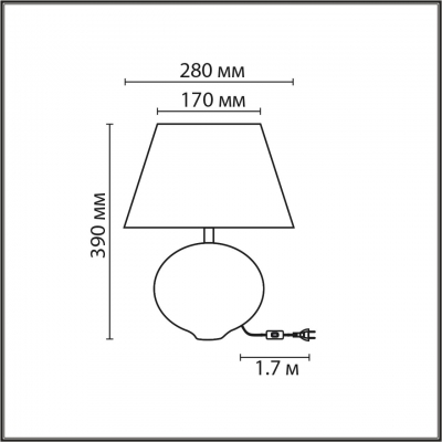 Настольная лампа LUMION MODERNI 8139/1T