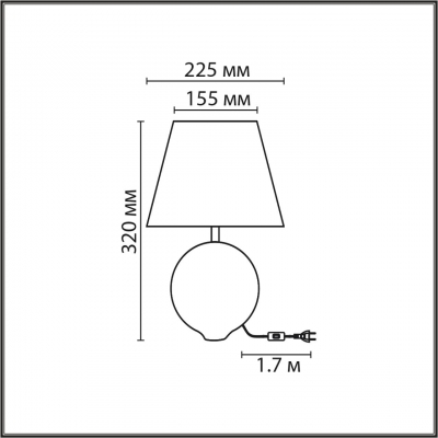 Настольная лампа LUMION MODERNI 8140/1T