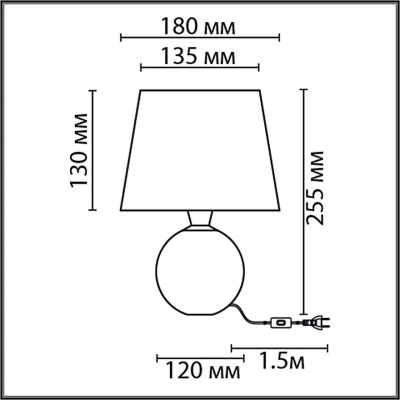 Настольная лампа LUMION CLASSI 8214/1T