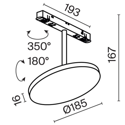 Трековый светильник Maytoni Plato TR131-4-15W-DS-B