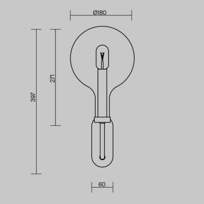Бра Maytoni Status MOD333WL-01BS