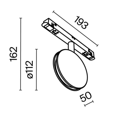 Трековый светильник Maytoni Outline TR090-4-6W-DS-B