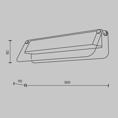 Настенный светильник Maytoni Flat MOD296WL-L6BS3K