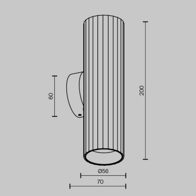 Бра Maytoni Calipso C106WL-02-GU10-B