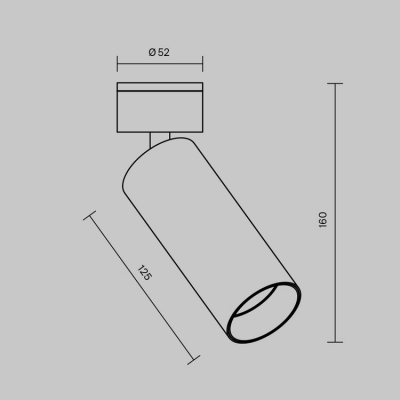 Накладной светильник Maytoni FOCUS LED C055CL-L12W2.7K-W-BS