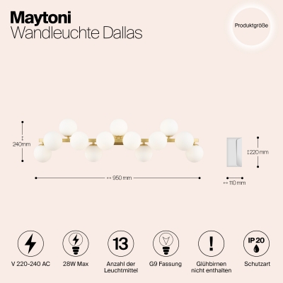 Настенный светильник Maytoni Dallas MOD547WL-13BS