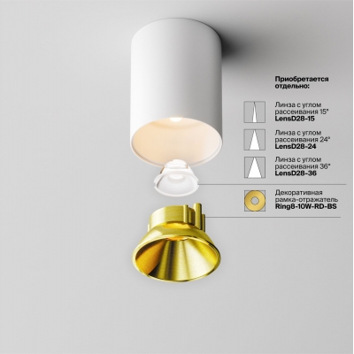 Накладной светильник Maytoni Alfa LED C064CL-8W3K-RD-WB