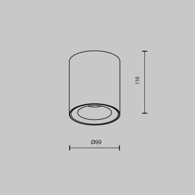 Накладной светильник Maytoni Spark C094-GU10-B Накладной светильник Maytoni Spark C094-GU10-B