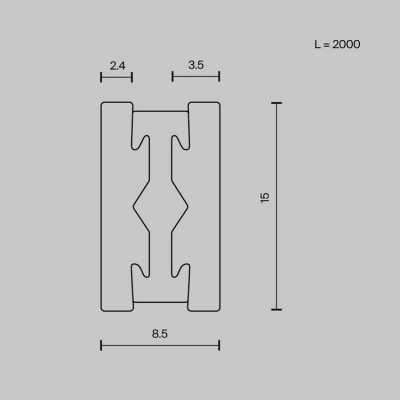 Шинопровод Maytoni Flarity TRX154-112B