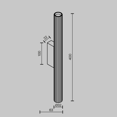 Бра Maytoni Calipso C082WL-12W2.7K-BS