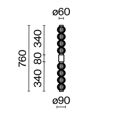 Настенный светильник Maytoni Amulet MOD555WL-L13G3K