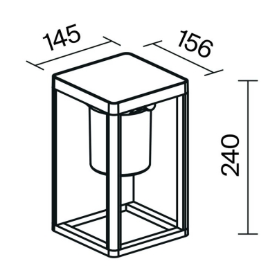 Настенный светильник уличный Maytoni Shatter OSL457WL-L2GF3K