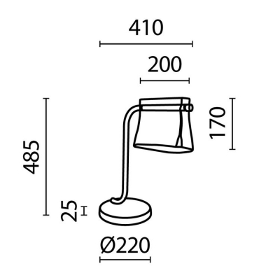 Настольная лампа Maytoni Cabaret MOD170TL-L8BS3K Настольная лампа Maytoni Cabaret MOD170TL-L8BS3K