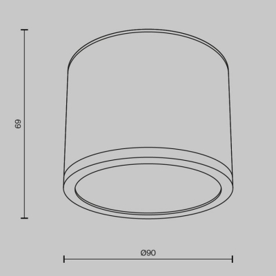 Потолочный светильник Maytoni Rendo C095CL-GX53-GR