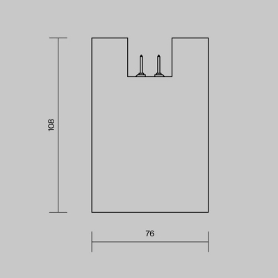 Трековый светильник Maytoni Alfa O-TR01-2-S-16WB3K