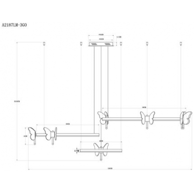 Люстра ARTE LAMP DARCY A2187LM-3GO